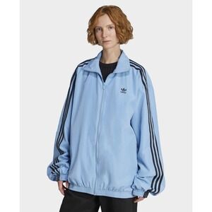 Adidas Originals Firebird Oversized Track Jacket Size M Ash Blue‎ Women JY2638